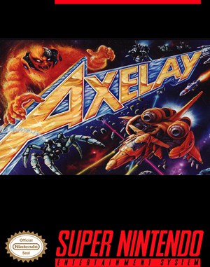 Axelay SNES front cover