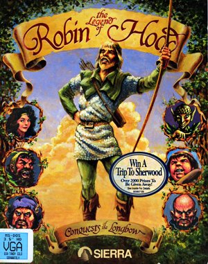 Conquests of the Longbow: The Legend of Robin Hood DOS front cover