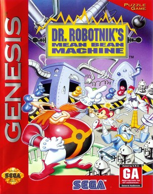 Dr. Robotnik’s Mean Bean Machine Sega Genesis front cover