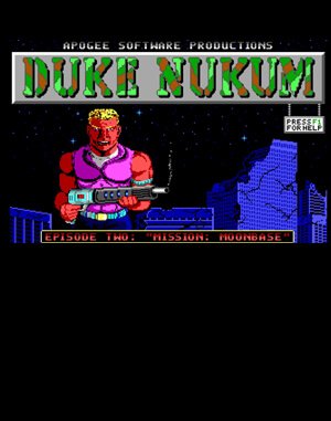 Duke Nukum: Episode 2 – Mission: Moonbase DOS front cover