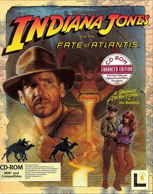 Indiana Jones and the Fate of Atlantis CD DOS front cover