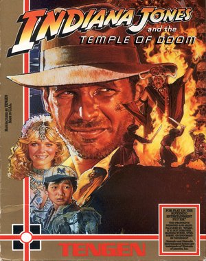 Indiana Jones and the Temple of Doom DOS front cover