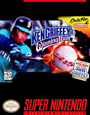 Ken Griffey Jr.’s Winning Run SNES front cover