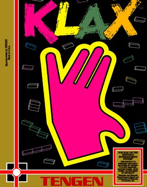 Klax NES  front cover