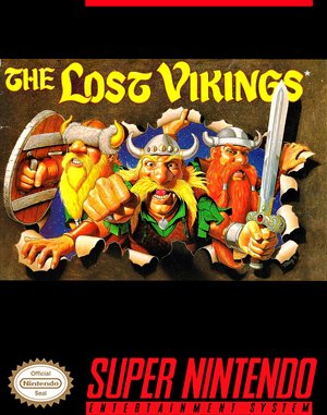 The Lost Vikings SNES front cover