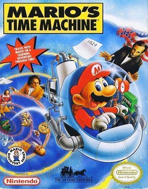 Mario’s Time Machine DOS front cover