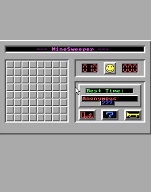 MineSweeper DOS front cover