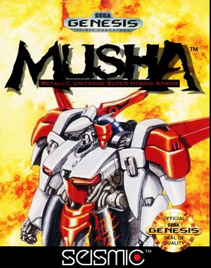 M.U.S.H.A Sega Genesis front cover