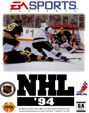 NHL ’94 Sega Genesis front cover