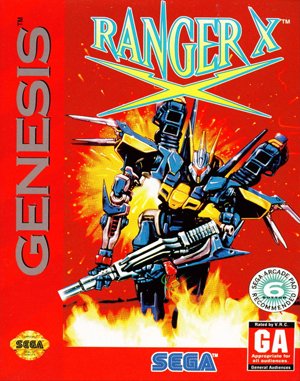 Ranger X Sega Genesis front cover