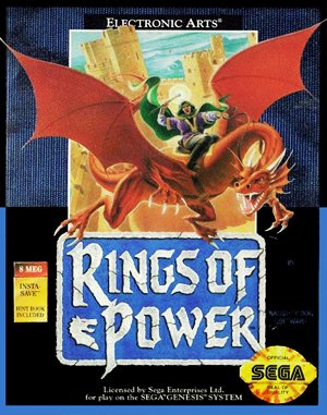 Rings Of Power Sega Genesis front cover