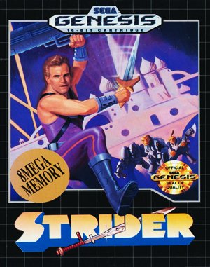 Strider Sega Genesis front cover