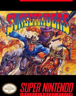 Sunset Riders SNES front cover