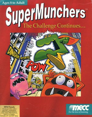 Super Munchers: The Challenge Continues… DOS front cover