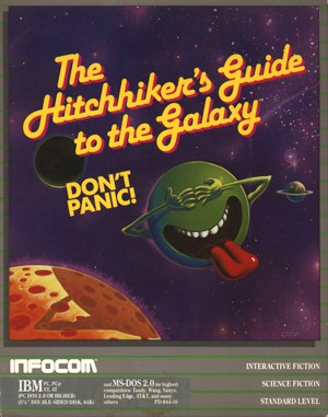 The Hitchhiker’s Guide to the Galaxy DOS front cover