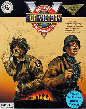 V for Victory: Battleset 1 – D-Day Utah Beach – 1944 DOS front cover