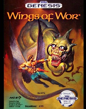 Wings of Wor Sega Genesis front cover