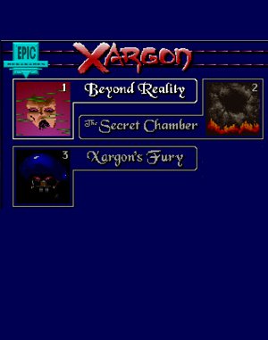 Xargon Trilogy DOS front cover